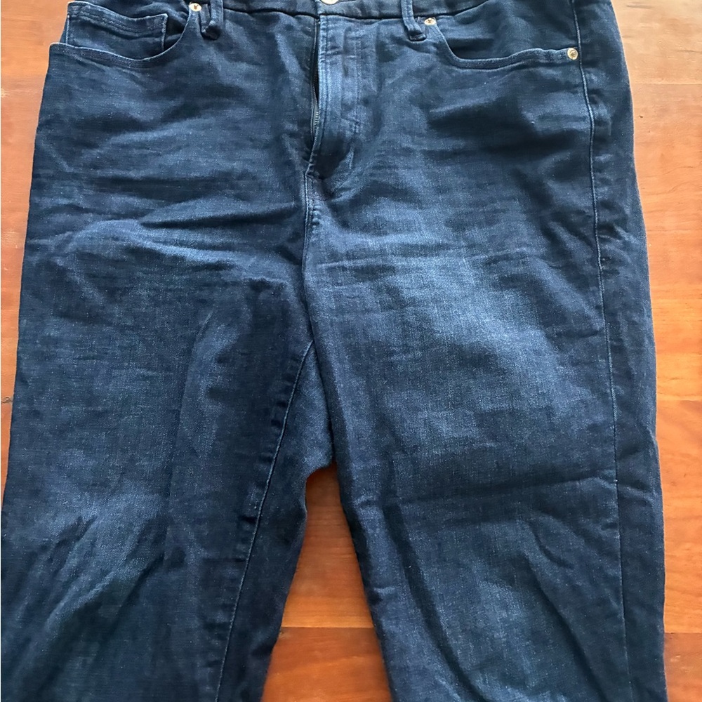 Good American Dark Blue Relaxed Jeans